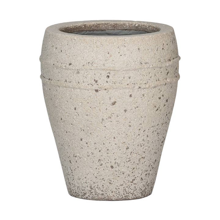 Ares S - Chalk White - L10,63in x W10,63in x H12,6in for wholesale by Pottery Pots