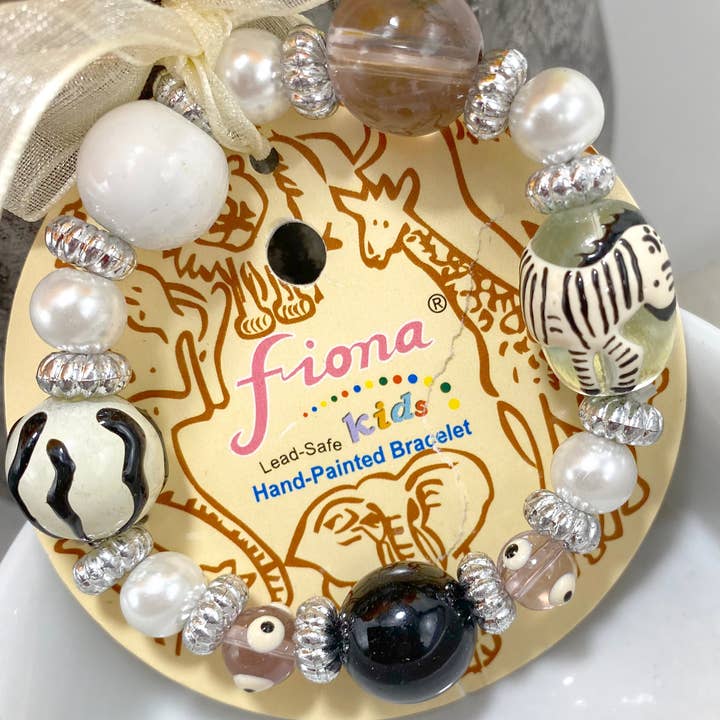 Fiona Accessories - Vente Bracelet de perles - Présentoir de comptoir Zoo Bracelet Safari Animal Print 48 pièces pour enfant3