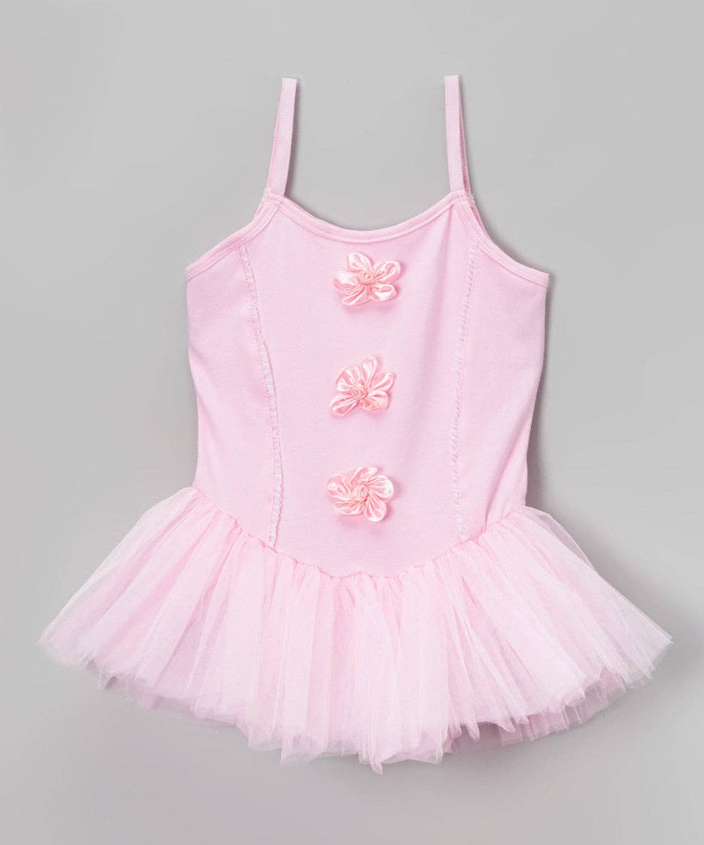 Wenchoice - Wholesale Jurk - Kinderen - 3 Bloem Roze Balletjurk