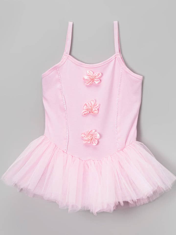 Wenchoice - Wholesale Jurk - Kinderen - 3 Bloem Roze Balletjurk0