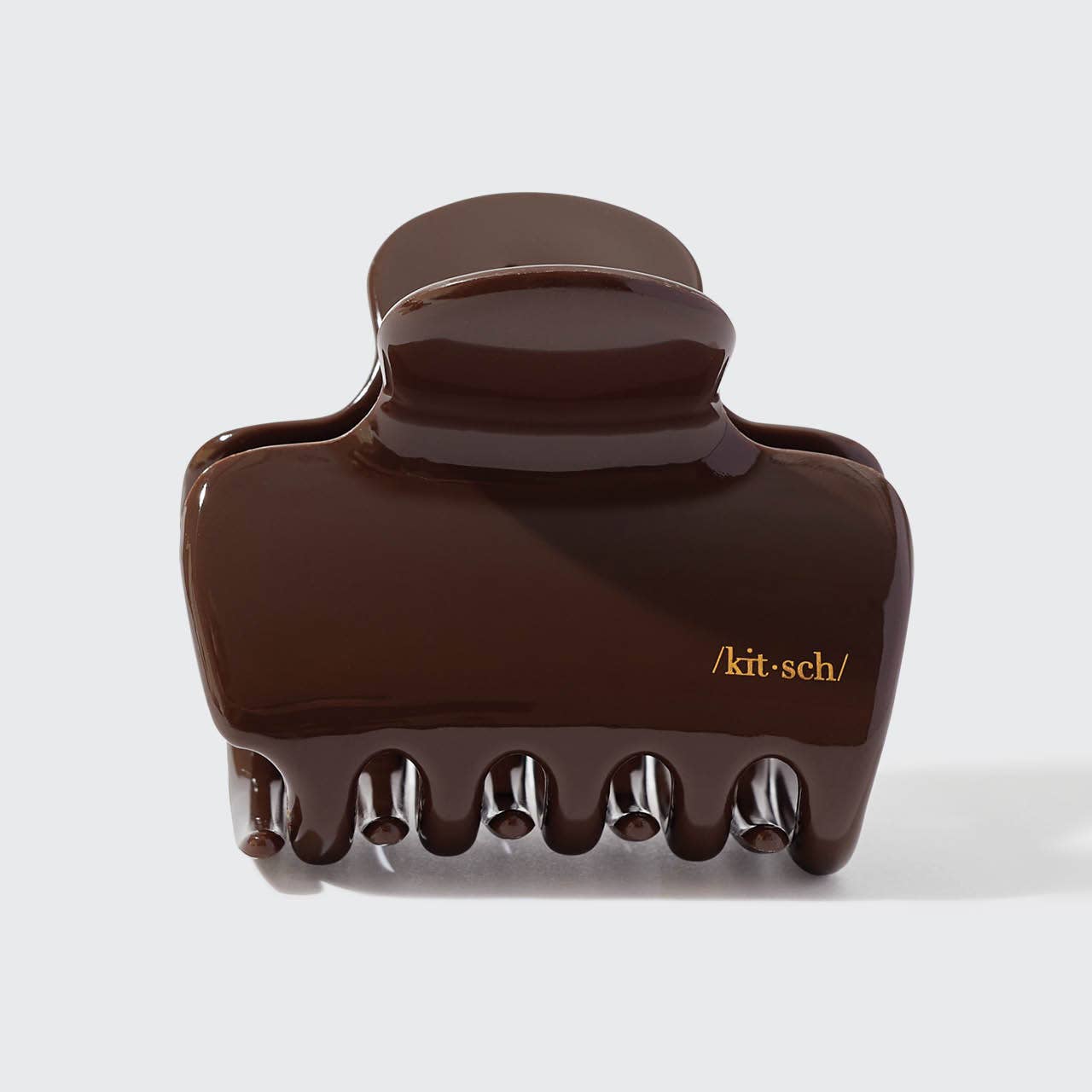 KITSCH – wholesale Hair clip – Women’s – Recycled Plastic Puffy Cloud Clip 1pc - Chocolate2