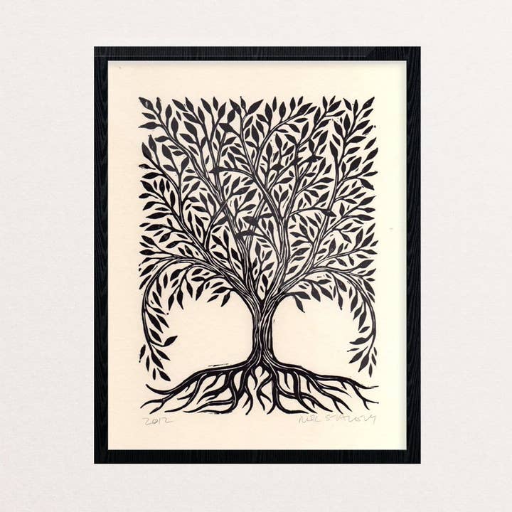 Rectangular Tree Art Print for wholesale by Horse & Hare