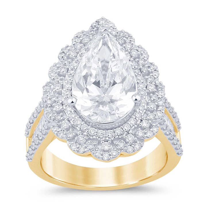 5.25 CTW VS Diamond & 4 CTW Marquise Ring in 14K Gold for wholesale by White Rock