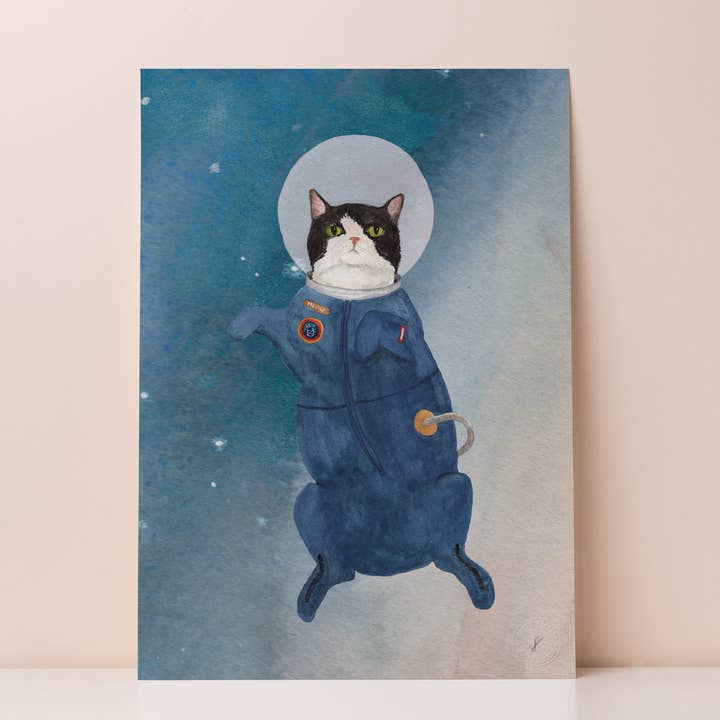 Meowt of this World Print for wholesale by Mister Peebles