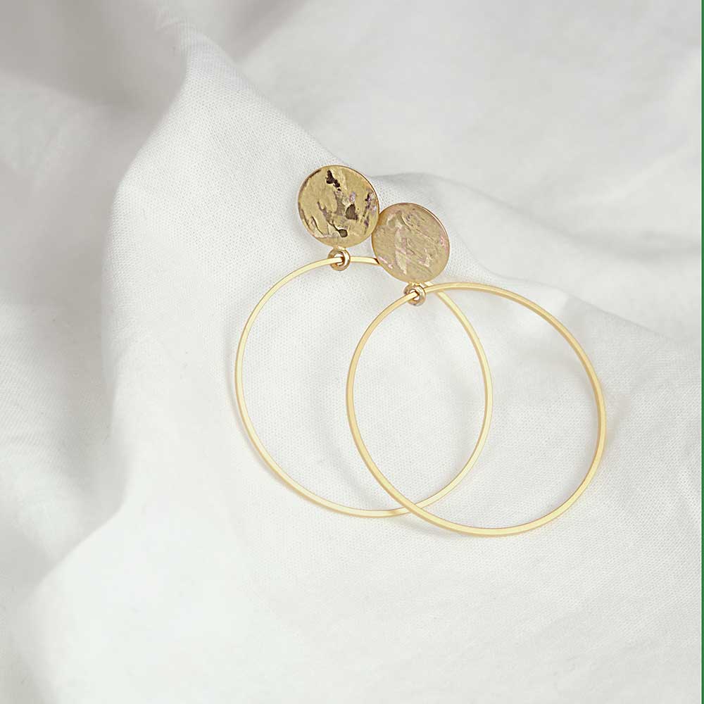 Sergio Engel jewellery - Wholesale Stud/Post Earrings - Pura Recycled 04 Creole Plug Earring in Matt/Gloss Look8