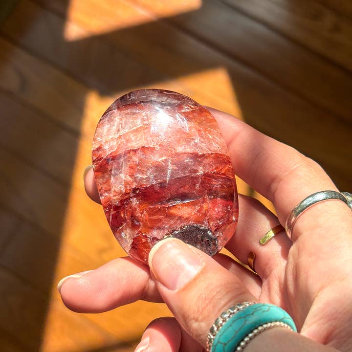 Goddess Provisions - Wholesale Spiritual stone/crystal - Fire Quartz Palm Stone1
