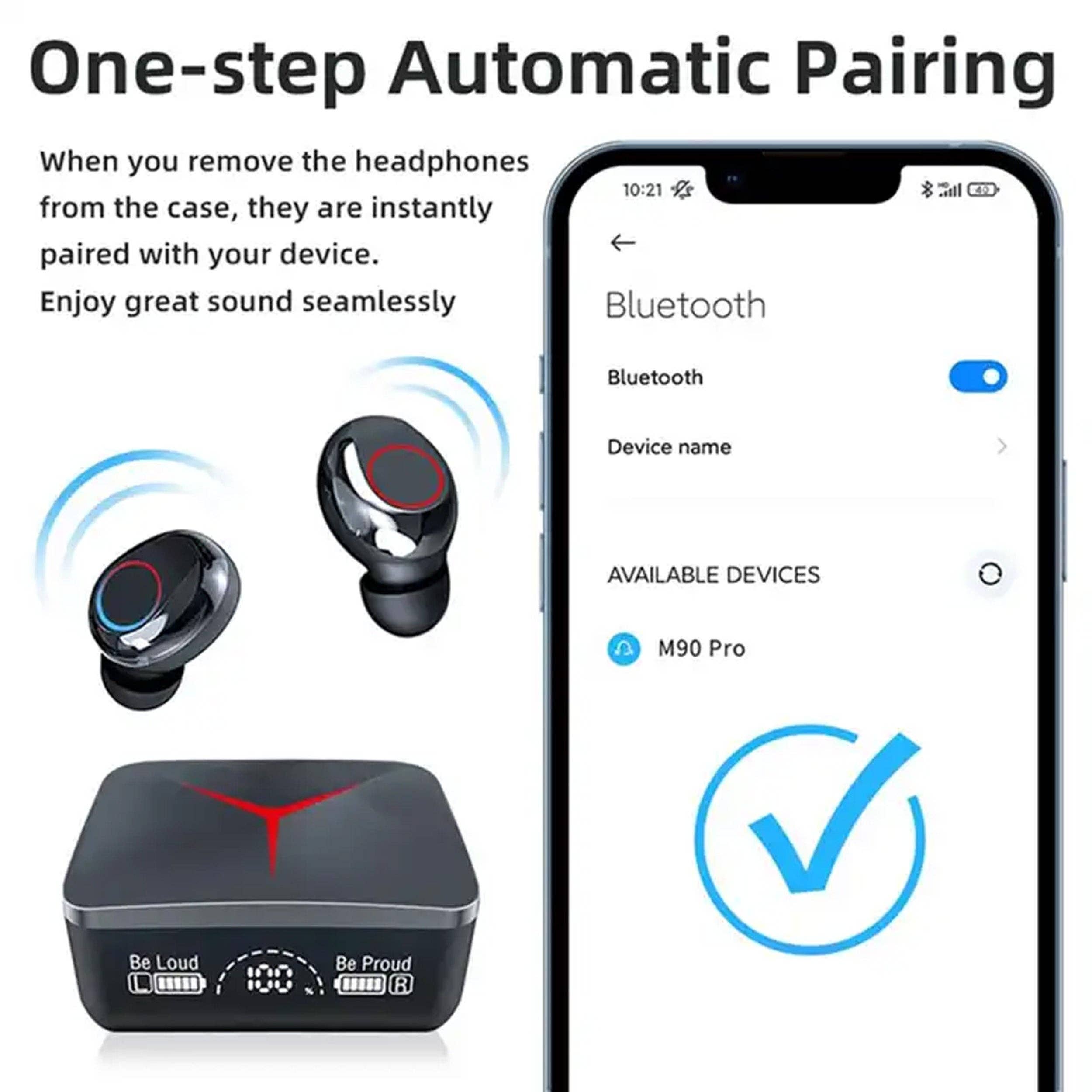 GulleeGadgets - Wholesale Headphones - Trending M90 Wireless Bluetooth Sports Earphone In Bulk3