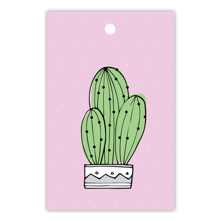 Trio Cactus - Gift Tag for wholesale by To The Moon and Back Prints