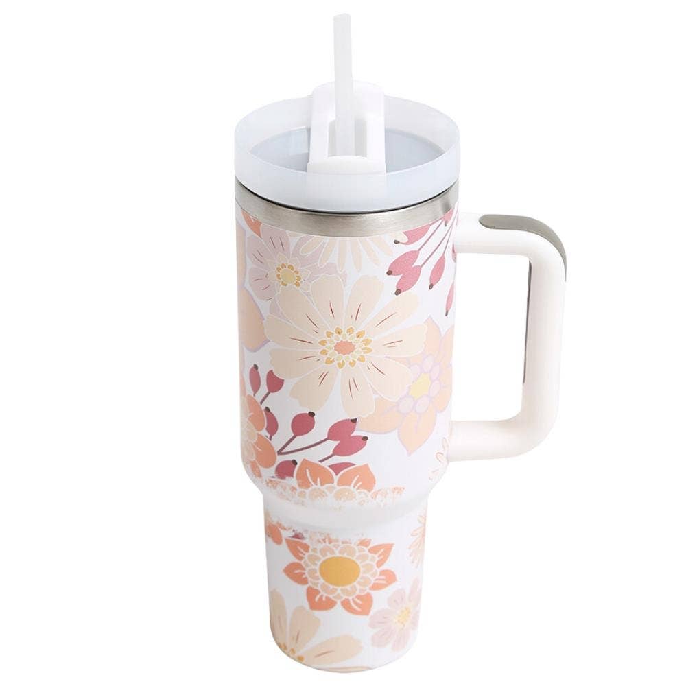 Pink Irene Wholesale - Wholesale Insulated Mug/Tumbler - 40 oz TUMBLER W/HANDLE DOUBLE WALL STAINLESS STEEL7