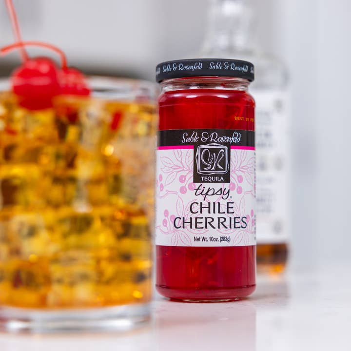 Sable and Rosenfeld est.1970 - Wholesale Cocktail Mix/Syrup - Sable & Rosenfeld Tequila Tipsy Chile Cherries 10 oz / 6