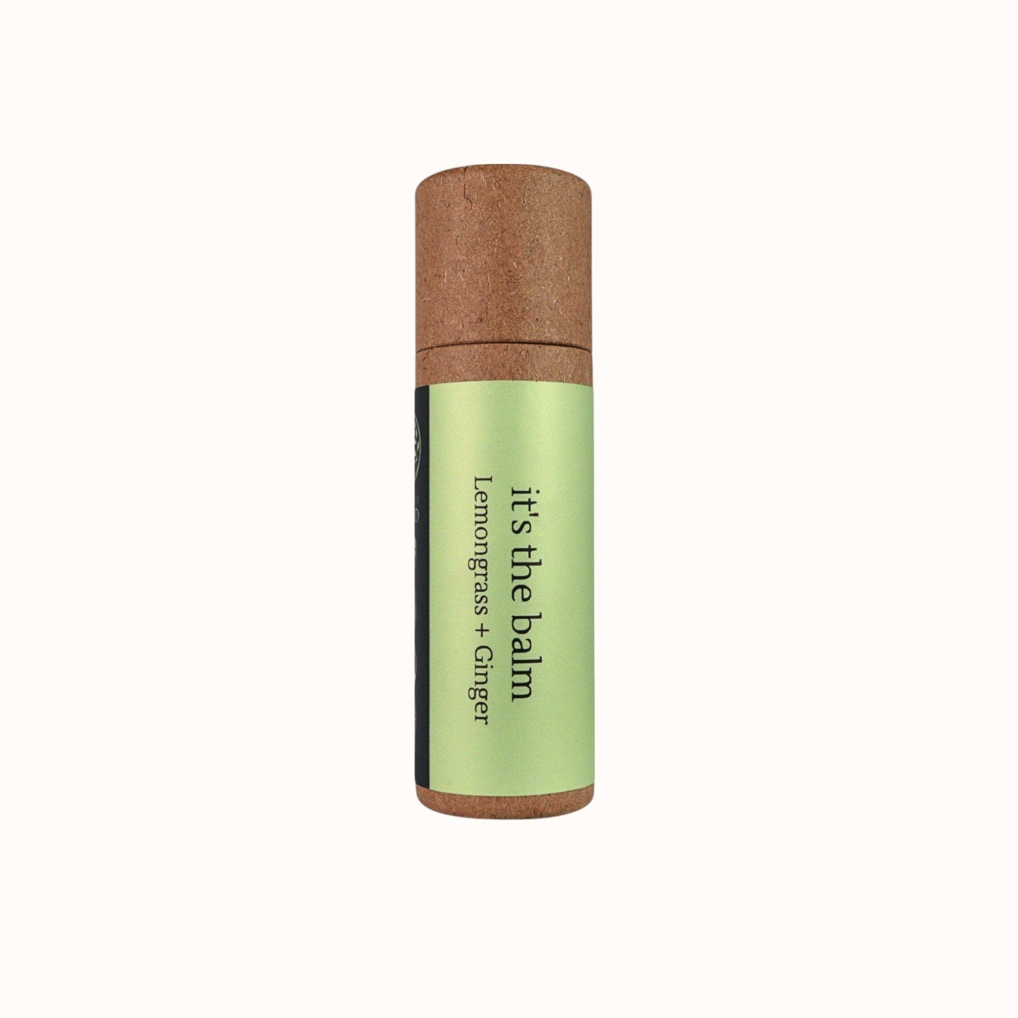 Naturally Wyld – Großhandel Lippenbalsam – Zitronengras + Ingwer, 100% natürlicher Lippenbalsam, umweltfreundliche 10g Tube (doppelte Größe)0