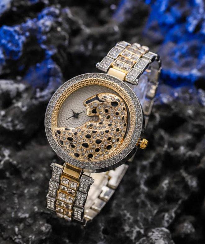 WoodWristCo – Großhandel Armbanduhr – Damen – Modische Damenuhren mit Leopardenarmband2