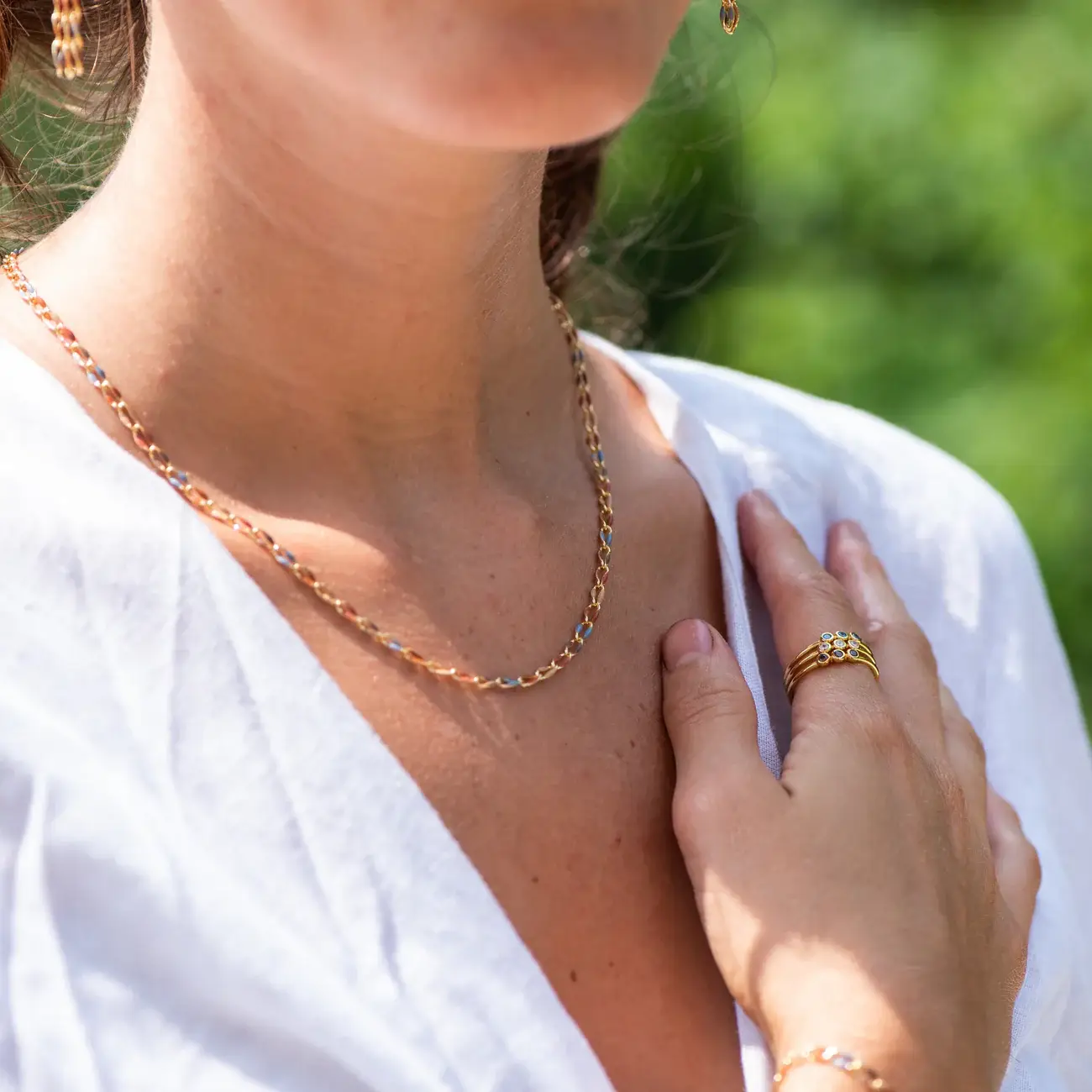 Bronwen Jewelry - Wholesale Link & Chain Necklace - Painted Hills Necklace 4