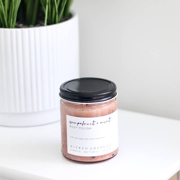 Wicked Soaps Co. - Wholesale Body Scrub/Exfoliant - Grapefruit + Mint Body Polish