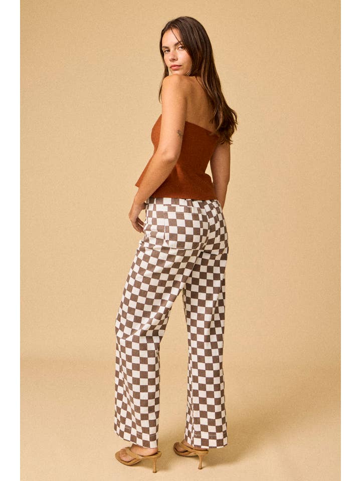 Papermoon - Wholesale Pants - Women's - PP16140-4 - Demi Checkered Bottoms w Elastic Band17