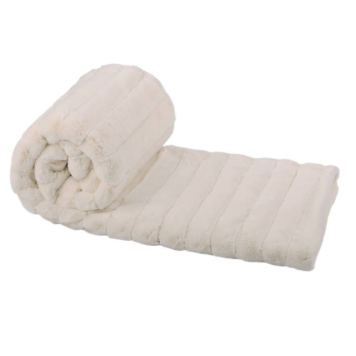 Cypress Linen / Bluff City Bedding – wholesale Throw blanket – Plush Sherpa Throw Blanket Warm Microfiber Large 60 X 80 Washable Tv Watching