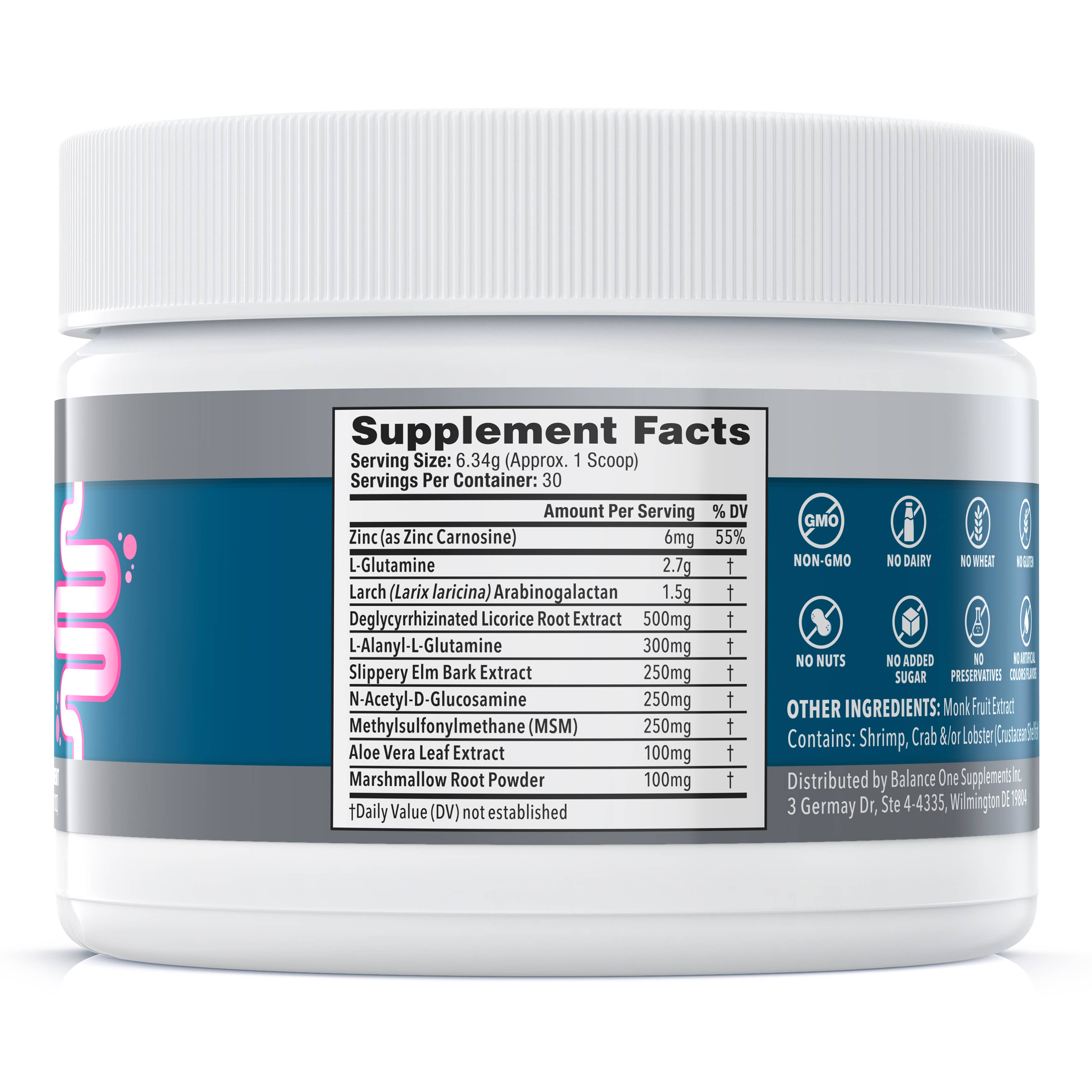 Balance One Supplements - Wholesale Oral Supplement/Vitamin - RevivaGut - Gut Lining & Digestive Support1