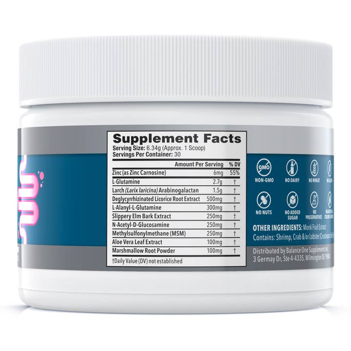 Balance One Supplements - Wholesale Oral Supplement/Vitamin - RevivaGut - Gut Lining & Digestive Support1