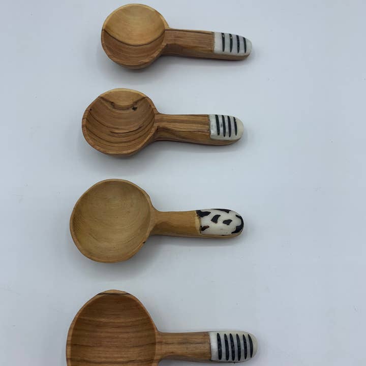 KENYAN SAFARI DESIGNS – Colher de mesa (talheres) por atacado – Colheres de Olive em Madeira3