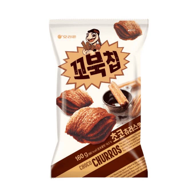 Orion Turtle Chips Choco Churros Flavor 4ct (160g) (Korea) for wholesale by Pops Distro Inc