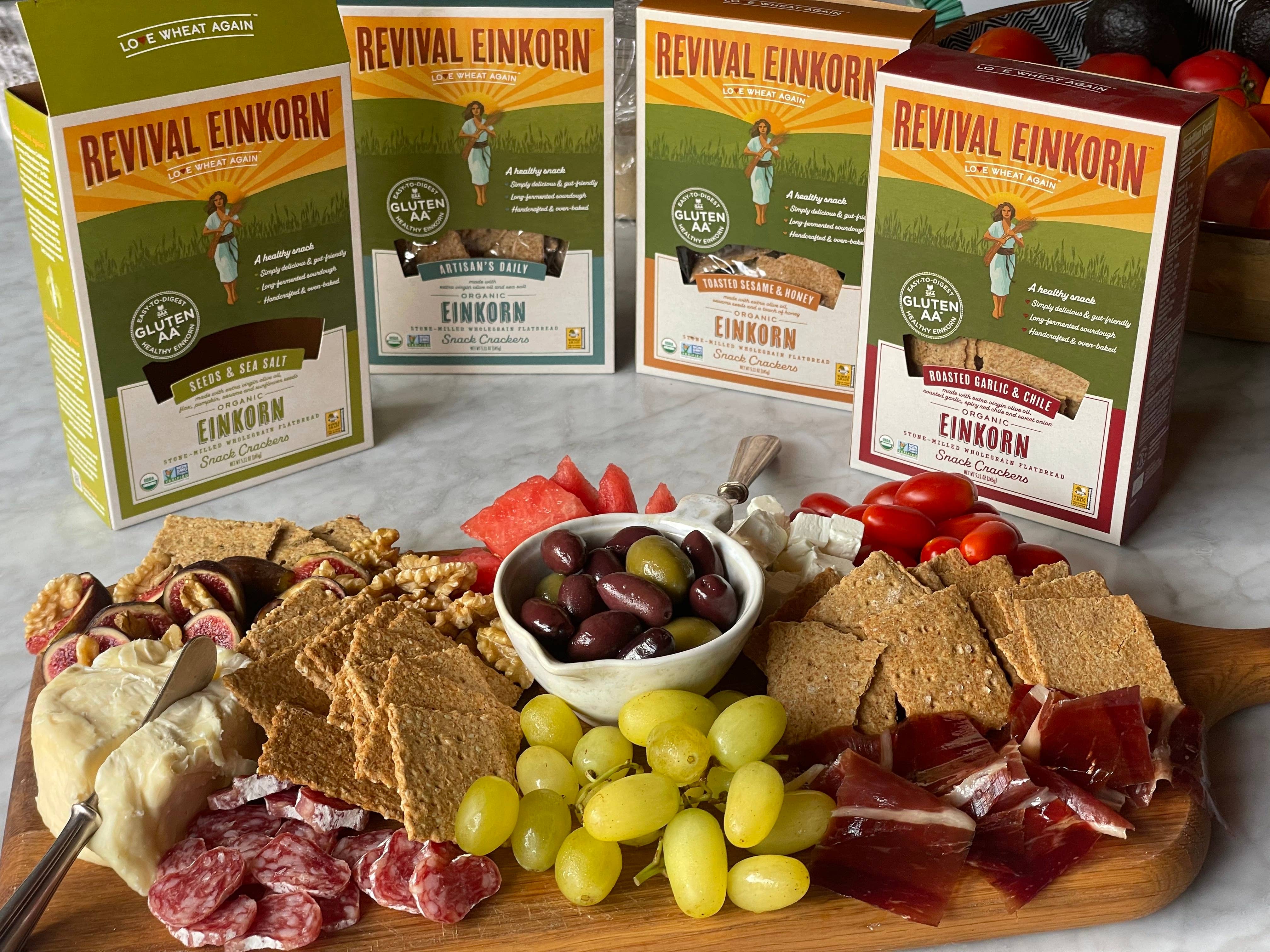 Revival Einkorn - Wholesale Crackers - Toasted Sesame & Honey2