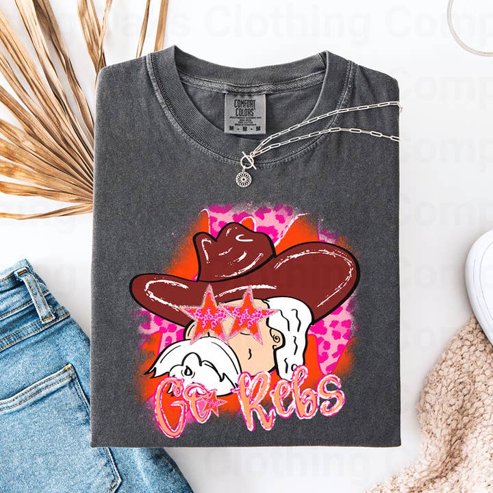 Preppy Go Rebels Korte Mouw Shirt voor wholesale door Blazing Oaks Clothing Company