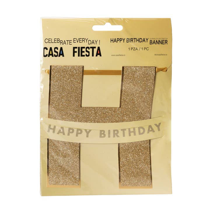 "Happy Birthday" Banner for wholesale by Casa Fiesta