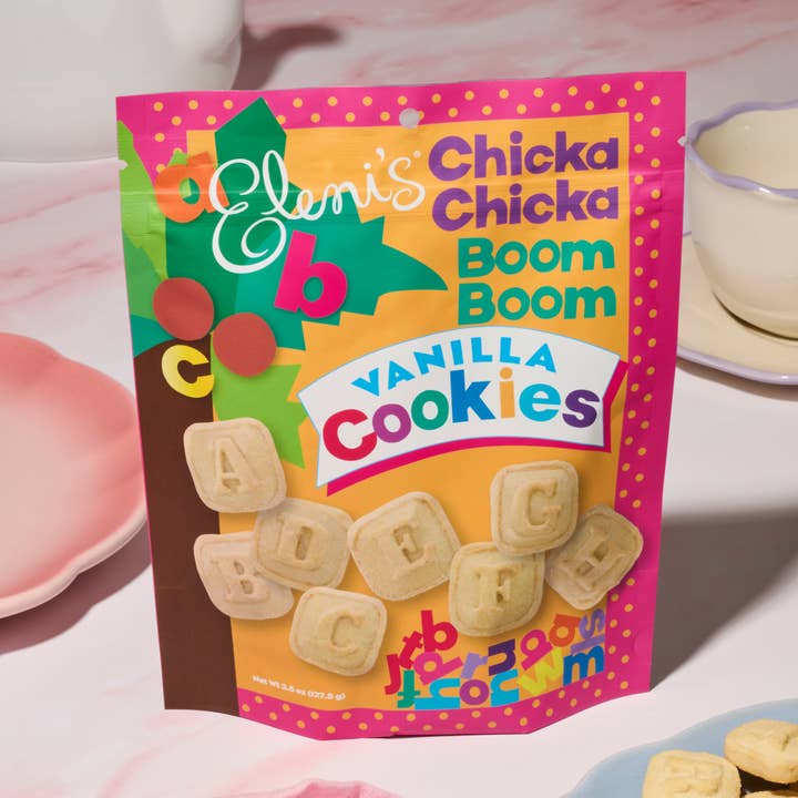 Chicka Chicka Boom Boom Vanilla Alphabet Cookies for wholesale by Eleni's Cookies