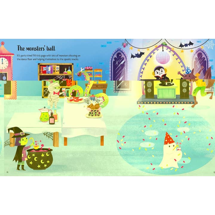 HarperCollins - Wholesale Coloring & Activity Book - Kids & Baby - First Sticker Book Halloween : Usborne5