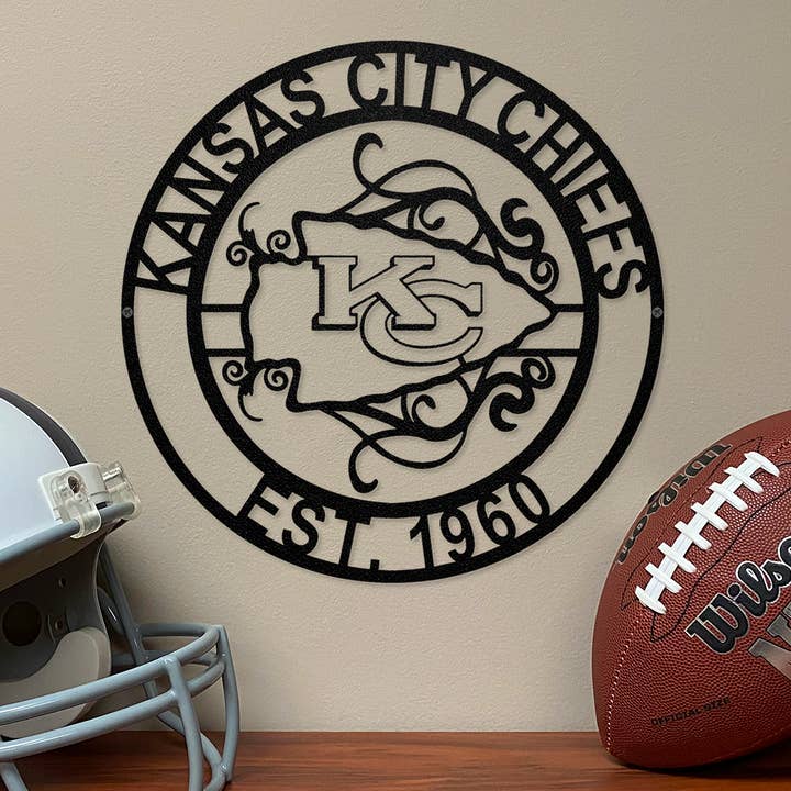 Party Animal, Inc. - Wholesale Sign - Kansas City Chiefs Laser Cut Metal Sign