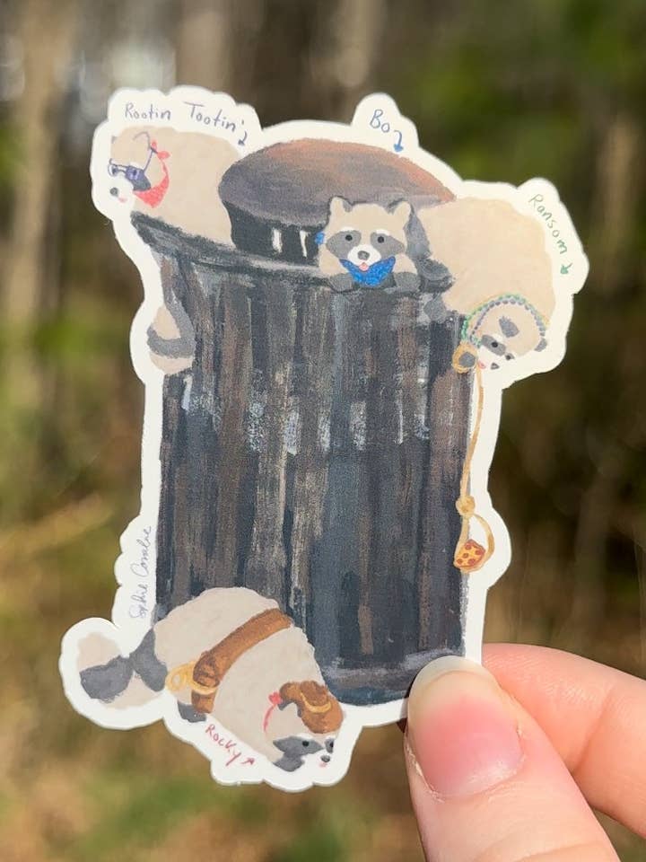 Autocolante dos Irmãos Guaxinim por atacado de contemporarycaroline