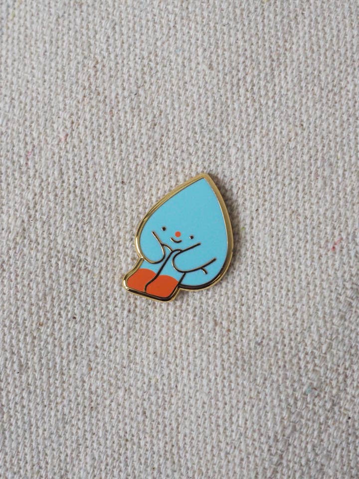 water drop • enamel pin for wholesale by natamori