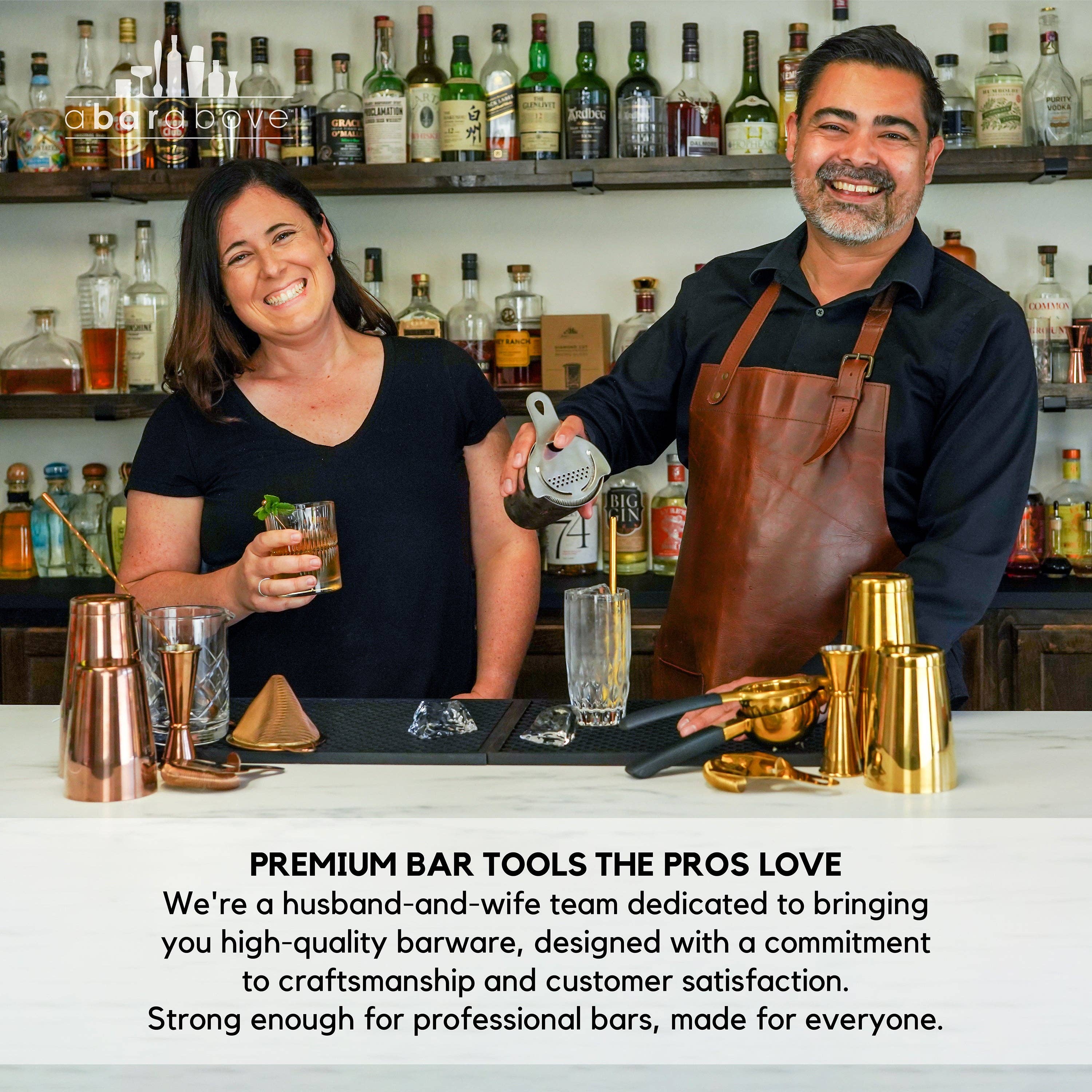 A Bar Above - Wholesale Bar Tool - Pour Spouts, Set of 6 Bottle Pourers - Gold9