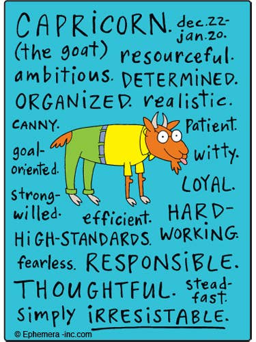 Magnet-Capricorn nice Clayboys for wholesale by Ephemera