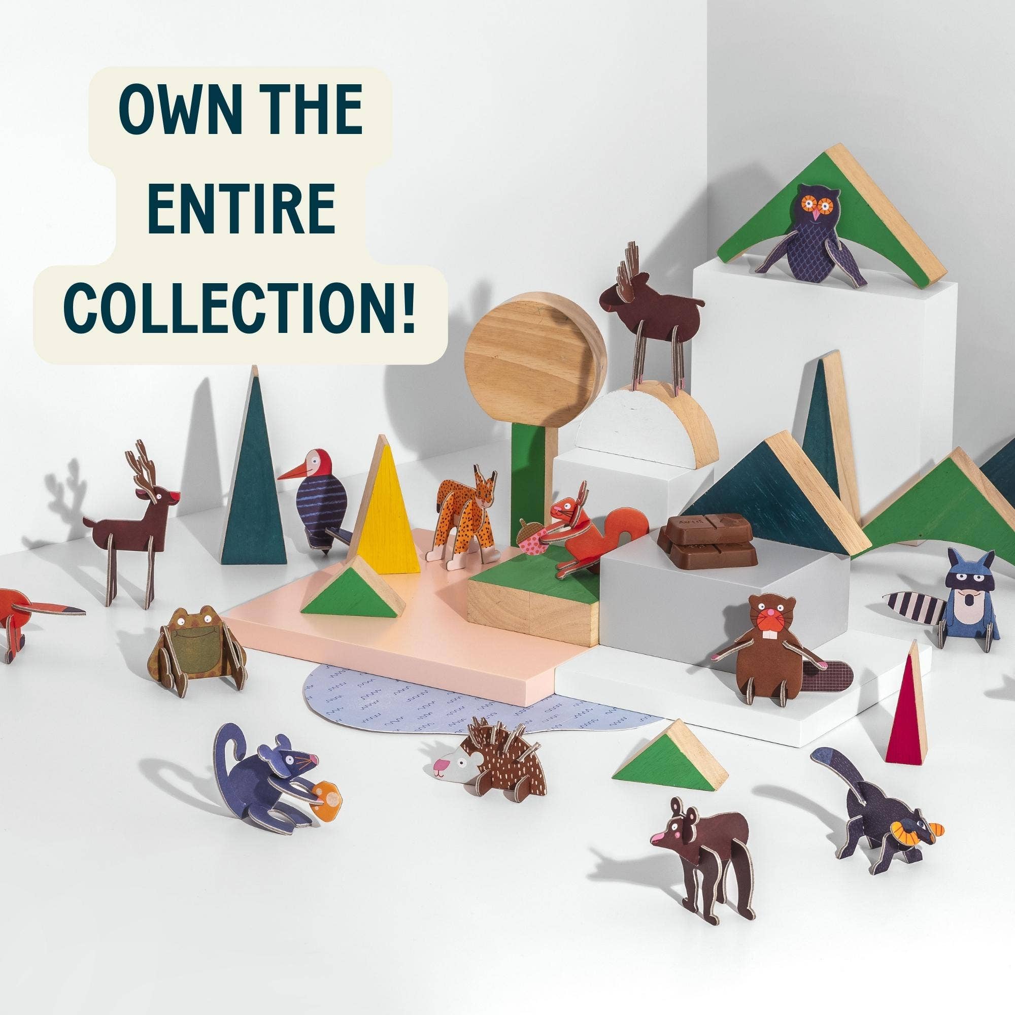 PLAYin CHOC – wholesale Chocolate box – ToyChoc Box® WOODLAND ANiMALS GIFT SET3