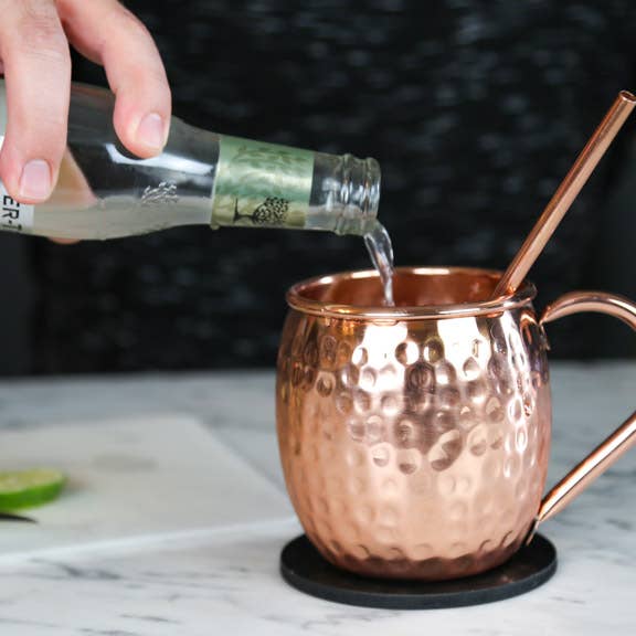 Advanced Mixology - Wholesale Cocktail/Liquor Glass - Barrel Style with Copper Handle4