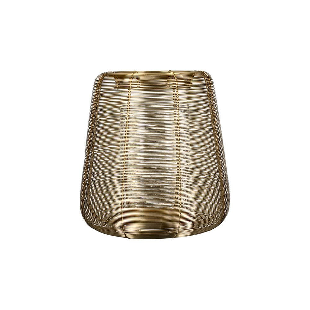 Gilde Handwerk Macrander GmbH & Co. KG - Wholesale Candle Holder - Lantern/lantern “Lucerno” goldf. H. 29cm0