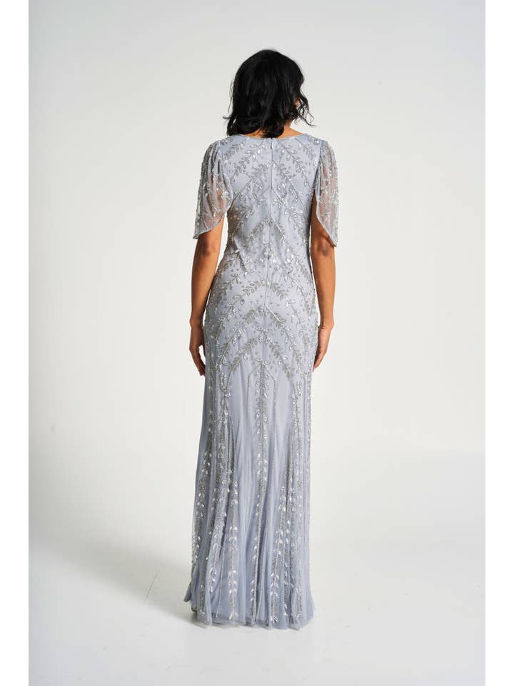 Nuvola Blu Abito lungo decorato blu nuvola Titania in vendita all'ingrosso su Faire5