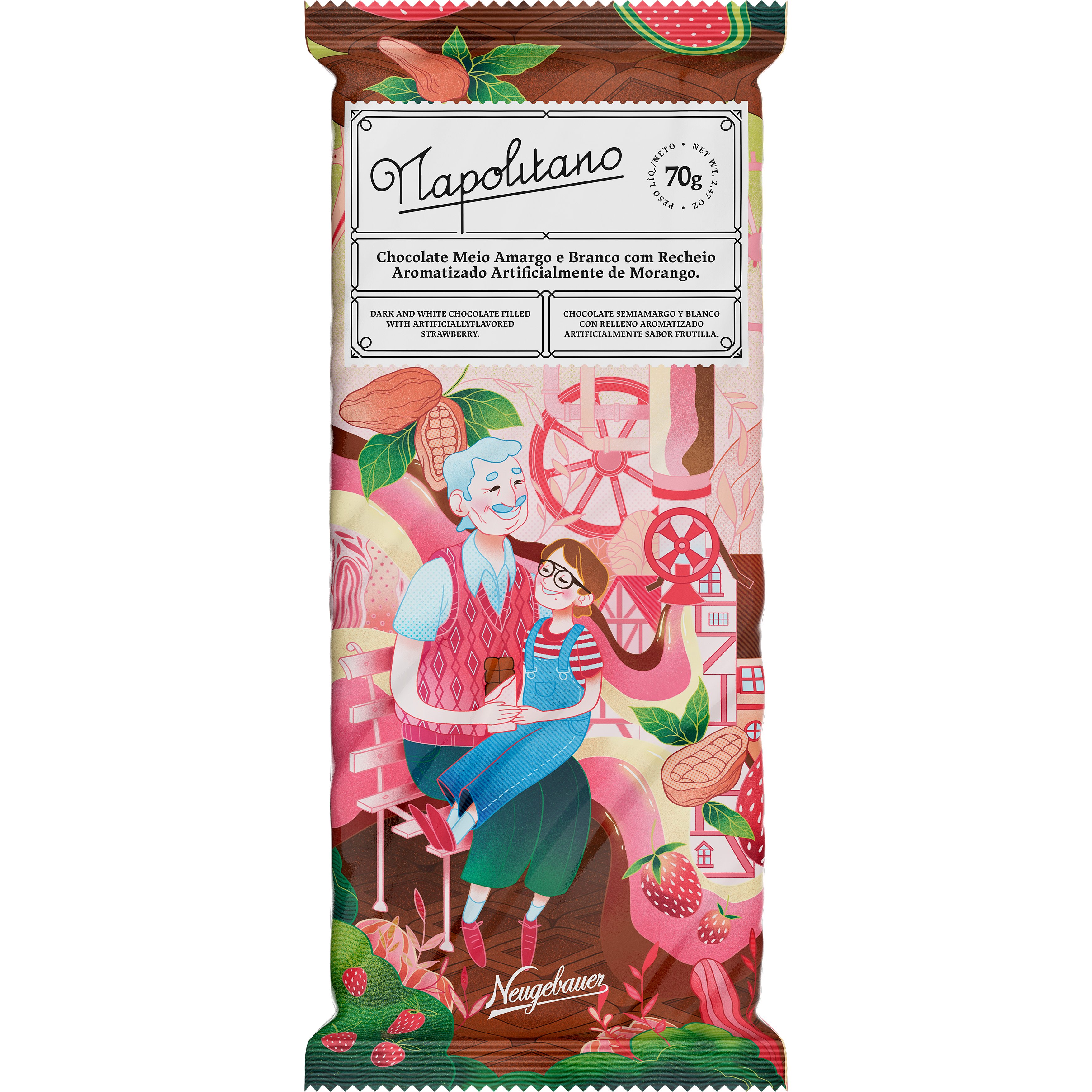 Neugebauer Chocolates - Venta al por mayor Chocolate - Bar Napolitano 703