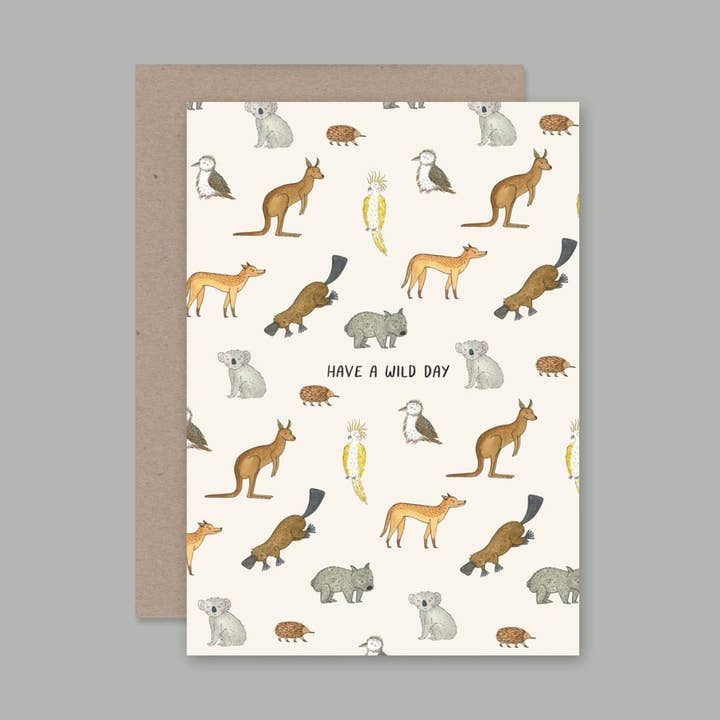 AHD Paper Co - Wholesale Everyday greeting card - HAVE A WILD DAY card0