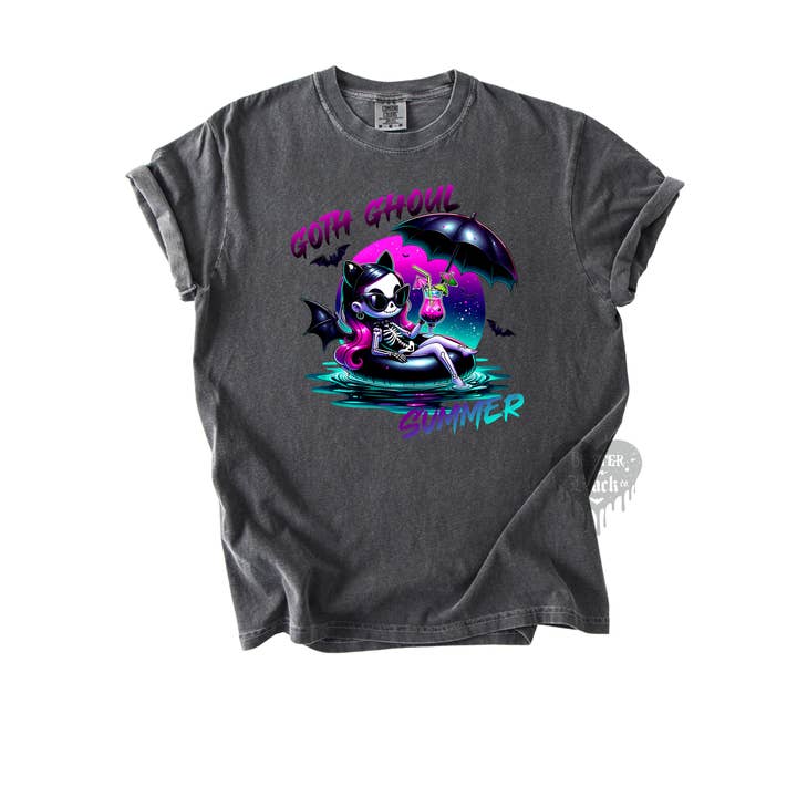 Goth Ghoul Summer - Goth Summer - Summerween Tees for wholesale by Better In Black Co