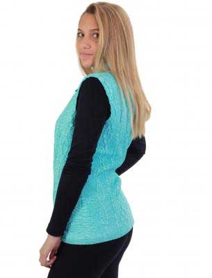 The Magic Scarf Company - Wholesale Outerwear Vest - Women's - 1367 - Diamond Zipper Vests40