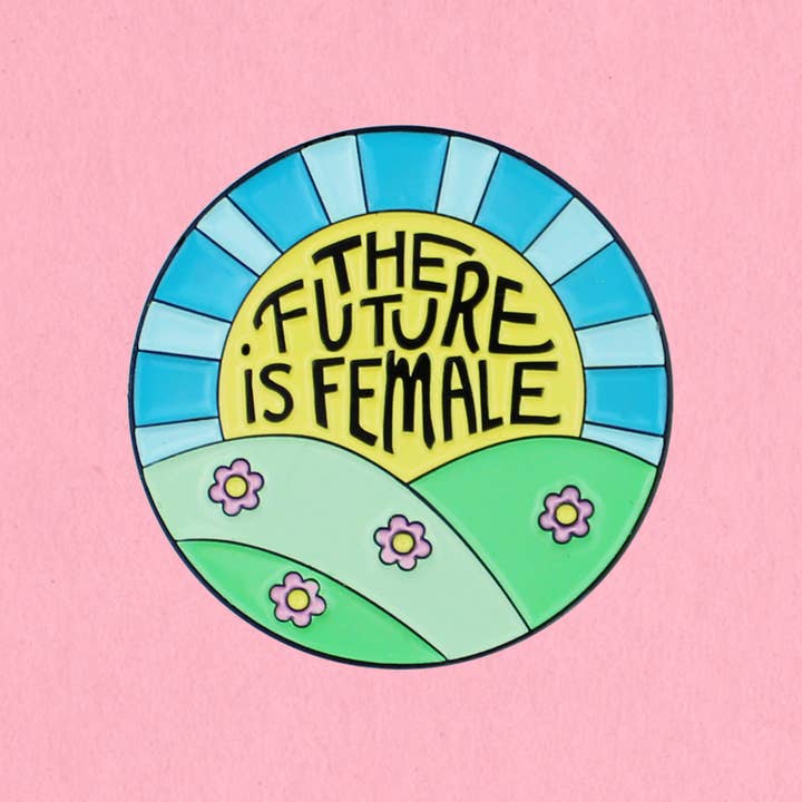 Kate Gabrielle - Wholesale Lapel Pin/Button - Future is female enamel lapel pin