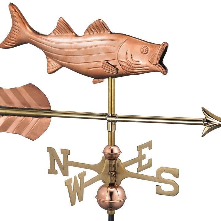 Bass with Arrow Cottage Weathervane for wholesale by Good Directions