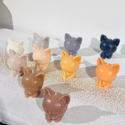 .AVPV. Studio - Vente Bougies originales - Bougies chat mignon en cire de soja vegan2