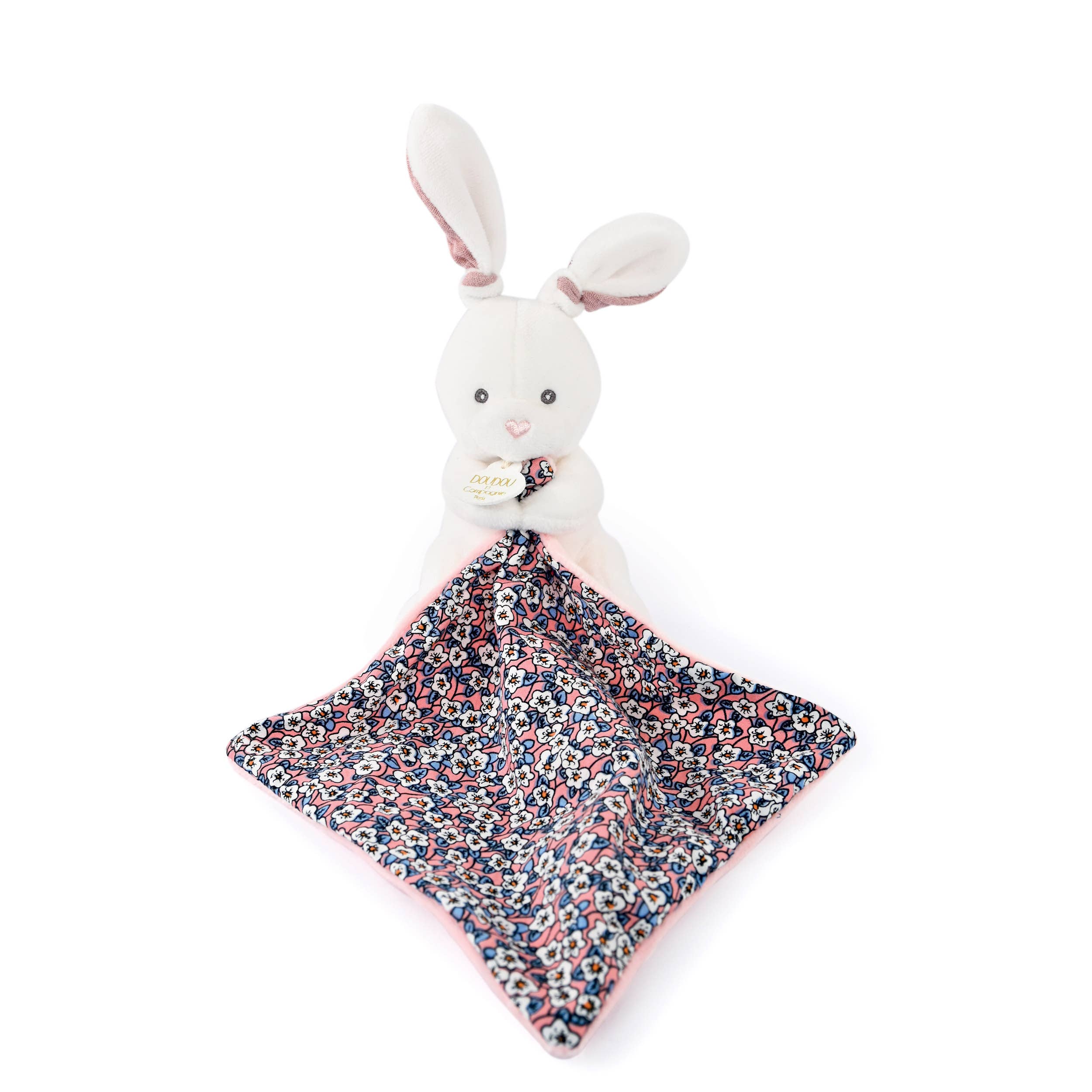 Doudou Et Compagnie - Vente Peluche – enfant et bébé - Marionnette Boh'aime Pink Bunny avec Doudou1
