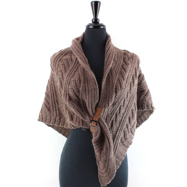 Pretty Persuasions - Wholesale Wrap - Women's - CP23151 Belted Sweater Knit Wrap