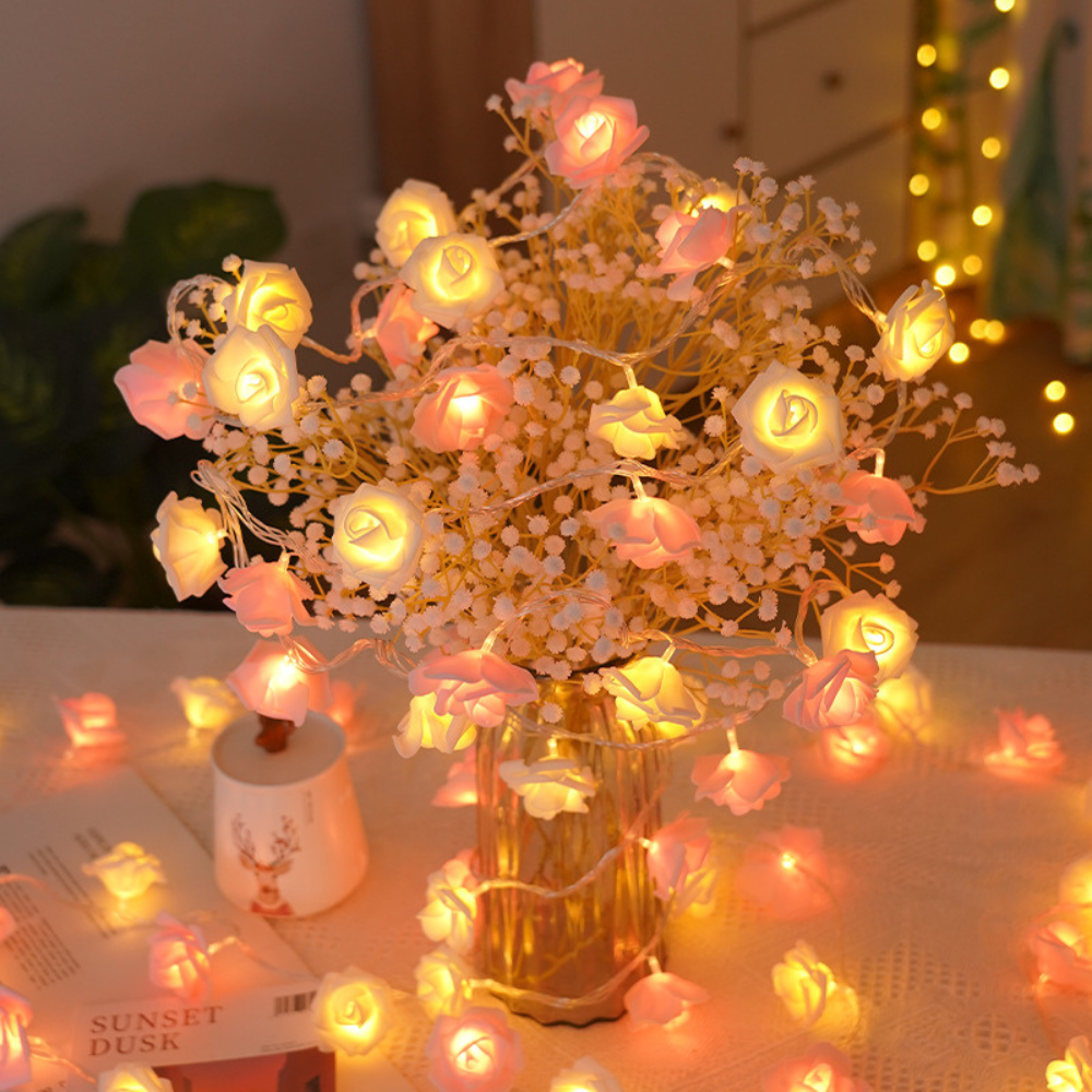 Moderny - Wholesale String Lights - Rose Flower Lights String1