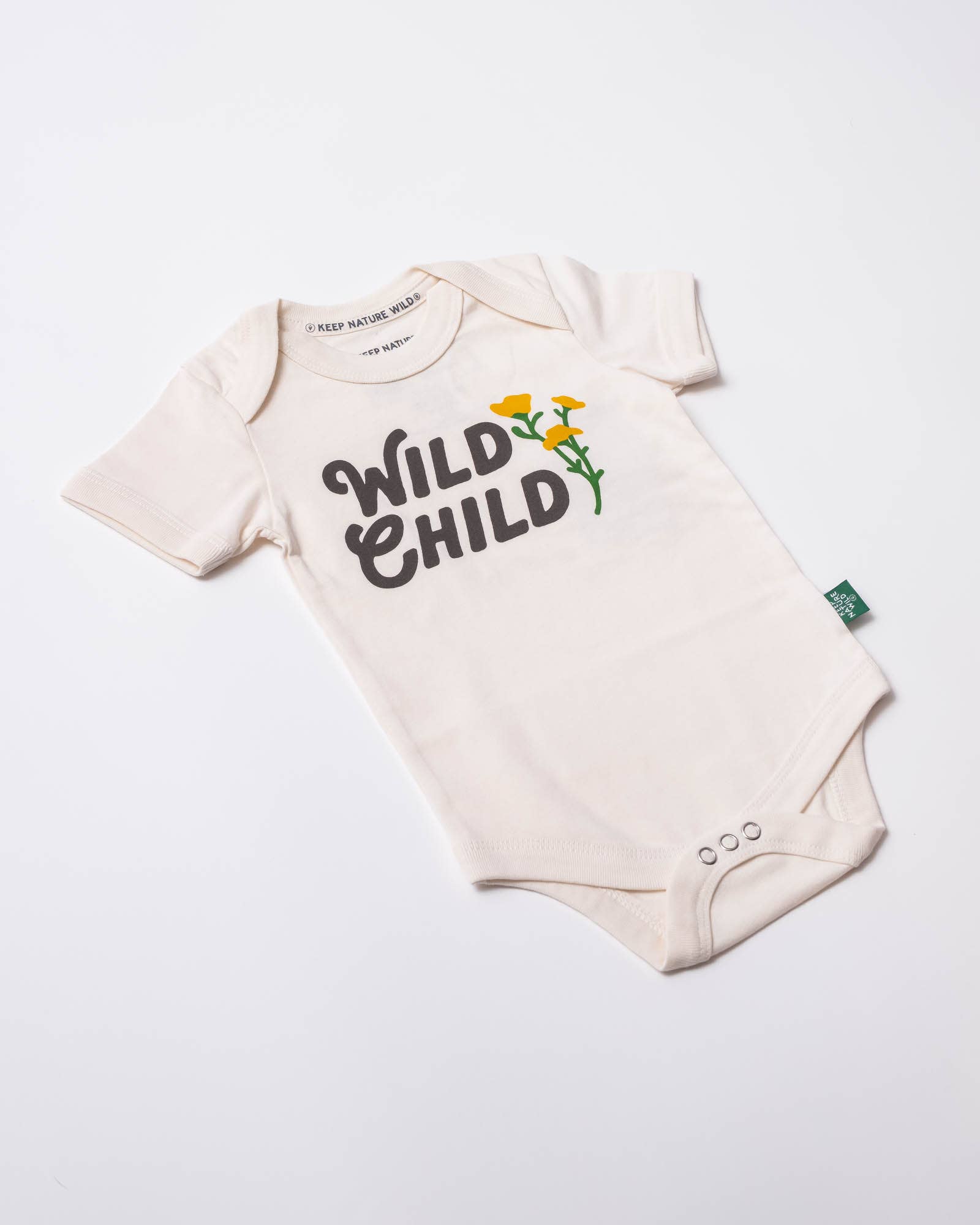 Keep Nature Wild - Wholesale Bodysuit (Non-Footed) - Baby - Wild Child Baby Bodysuit | Natural1