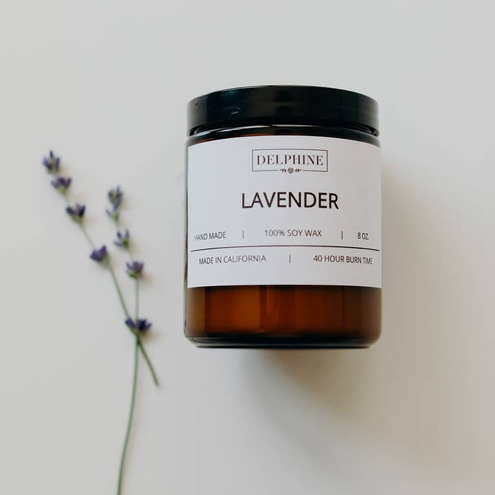 Delphine - Wholesale Jar/Filled Candle - Lavender Candle1